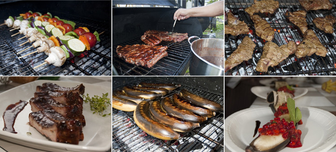 Tabla de acero de la BARBACOA de Corten de la BARBACOA de la tabla del carbón de leña del fumador de la barbacoa de la parrilla al aire libre asombrosa del fuego con la placa de la parrilla de Plancha del círculo