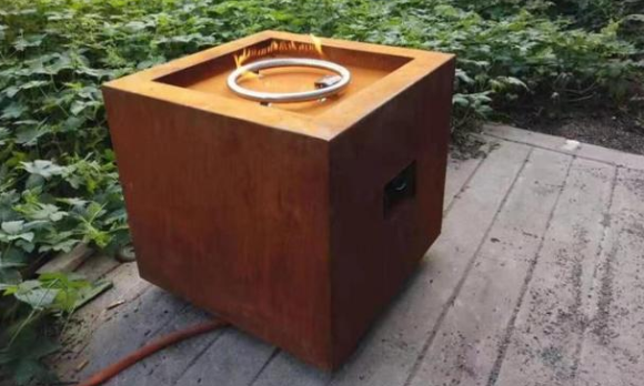 Fuego de gas de Heater Square Corten Steel Propane del jardín del patio trasero Pit Table
