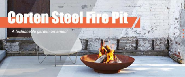 hornilla del registro del cuenco de fuego del acero de Heater Camping Rust Bonfire Corten del jardín de los 60-120cm