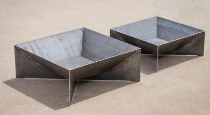 Decoración al aire libre de 30 pulgadas Madera-que quema el hoyo portátil del fuego de la aleta del arrabio