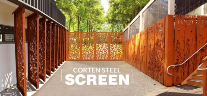 La estabilidad de la corrosión ramifica cerca de acero decorativa Panels de la pantalla de Corten 3m m