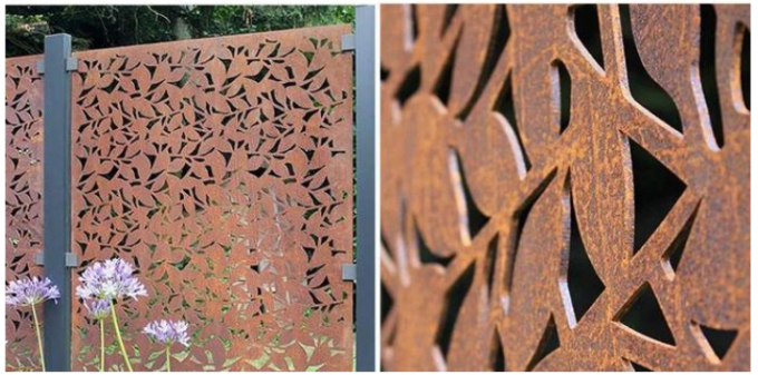 La estabilidad de la corrosión ramifica cerca de acero decorativa Panels de la pantalla de Corten 3m m