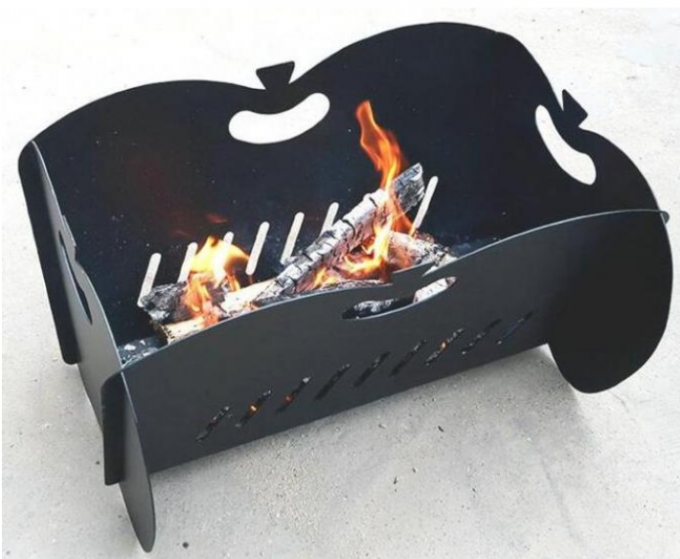 Parrilla plegable al aire libre portátil de la barbacoa del carbón de leña del metal de la BARBACOA del estante que acampa