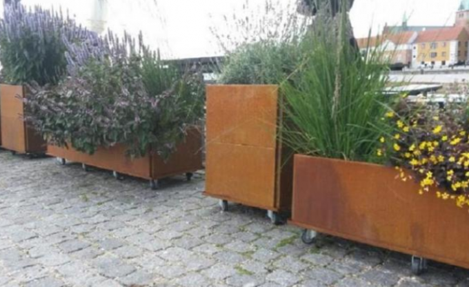Plantadores de acero de alteración por los agentes atmosféricos desprendibles del canal en los echadores