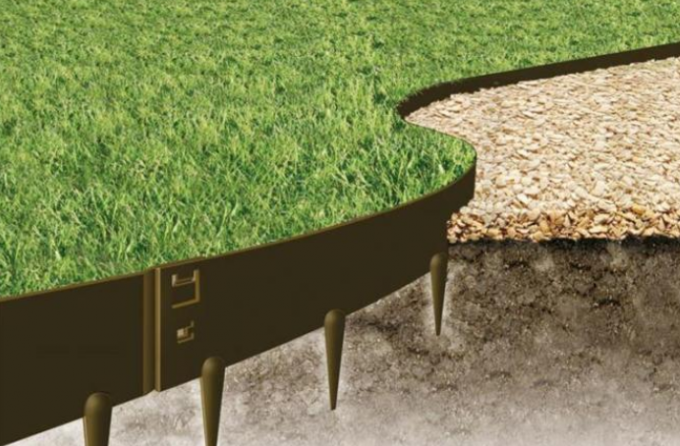 borde de la frontera del metal del 175cm Rusty Corten Garden Lawn Edging para el jardín Landscraping