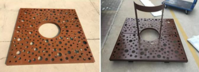 Reja de acero aherrumbrada modificada para requisitos particulares del árbol de Corten del metal para el jardín decorativo