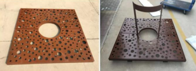 Reja de acero aherrumbrada modificada para requisitos particulares del árbol de Corten del metal para el jardín decorativo