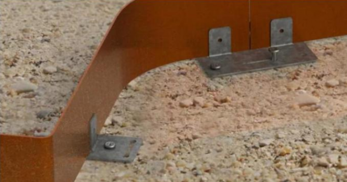 Borde de la frontera del metal de Rusty Corten Garden Lawn Edging para el jardín Landscraping