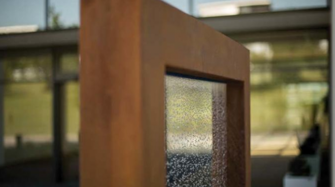 Característica al aire libre moderna de Rusty Corten Steel Garden Water de la fuente de agua
