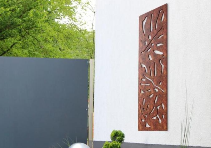 El panel de la pantalla de Art Corten Steel Laser Cut de la pared del metal de la decoración del hogar y del jardín