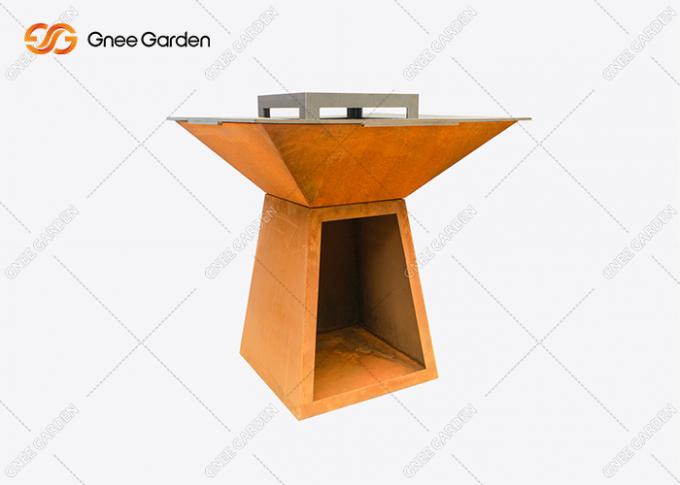 La fábrica modifica el fuego de acero de acero Pit Bbq Brazier del hierro para requisitos particulares de Pit Grill Corten del fuego de la barbacoa de Corten