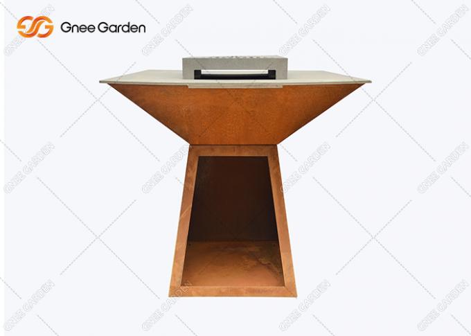 La fábrica modifica el fuego de acero de acero Pit Bbq Brazier del hierro para requisitos particulares de Pit Grill Corten del fuego de la barbacoa de Corten