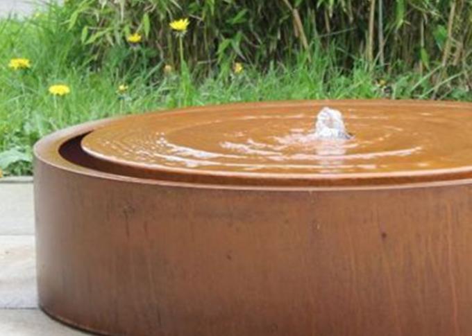 Características de acero de encargo del agua del metal de la fuente de agua de la cascada de Corten de la fábrica