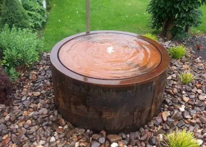 Jardín interior al aire libre Art Corten Steel Water Fountains del diseño moderno con las bombas
