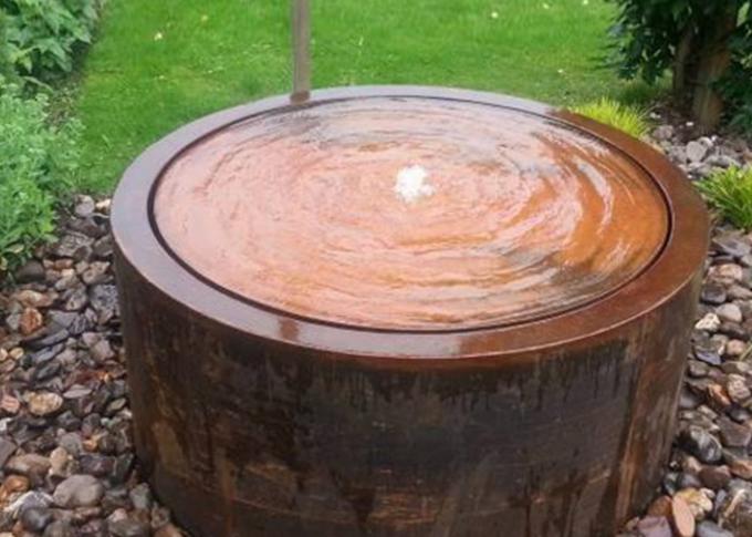 Jardín interior al aire libre Art Corten Steel Water Fountains del diseño moderno con las bombas