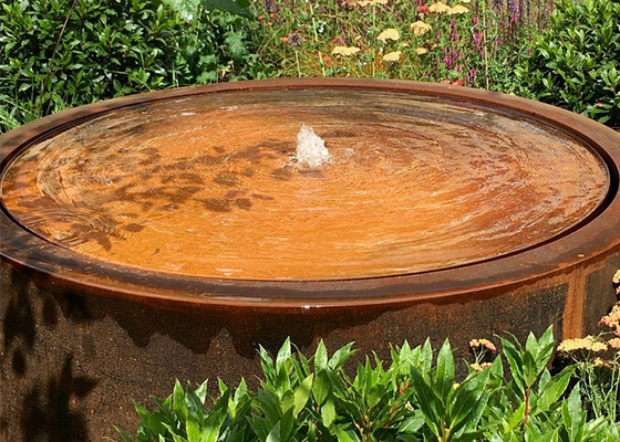 Jardín interior al aire libre Art Corten Steel Water Fountains del diseño moderno con las bombas