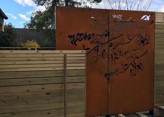 El laser decorativo del grueso 3m m cortó la pantalla Corten que el jardín de acero artesona el SGS