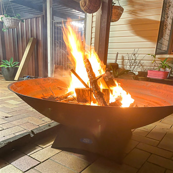 Fuego Pit Round Corten Fire Pit del metal del invernadero 400*400*600m m