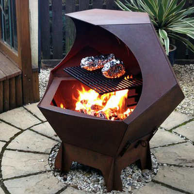 Resistencia a las inclemencias del tiempo europea de cocinar al aire libre de acero de la parrilla de la barbacoa de las parrillas de Corten