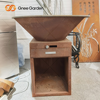 Barbacoa de acero pre resistida Pit Customizable Size del carbón de leña de Corten Firepits