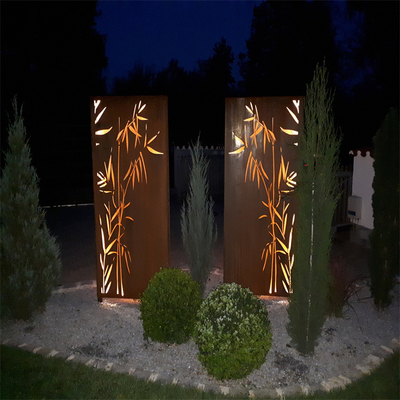 La privacidad del acero corten del corte del laser defiende el exterior decorativo adaptable
