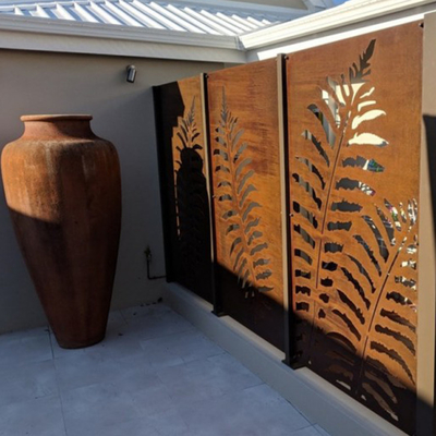 La pantalla de acero de Corten artesona el ODM decorativo oxidado del OEM de los productos del jardín del metal