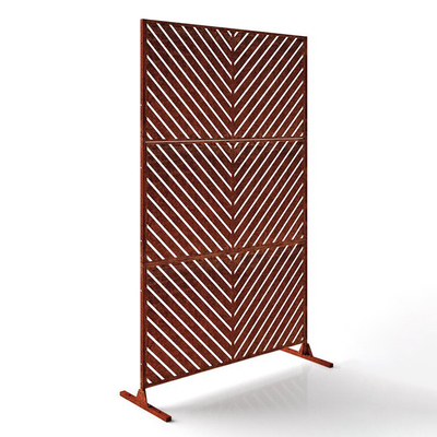Pared de división de acero adaptable de la pantalla del jardín de Corten Prerusted