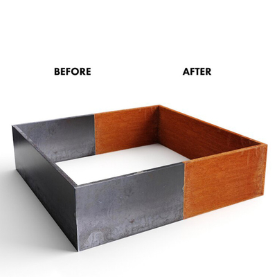 El acero del TUV Corten aumentó la aduana de la cama 65l*65w*30h cm del jardín pintada