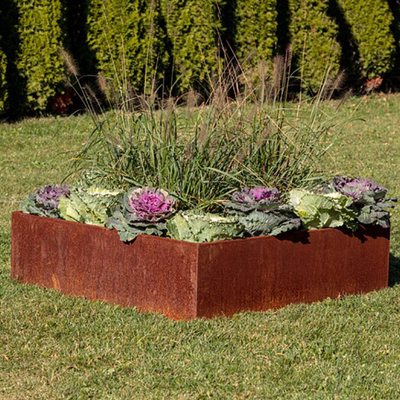 El metal aumentado acero de las camas del ODM Corten del OEM aumentó la prueba de corrosión vegetal de las camas