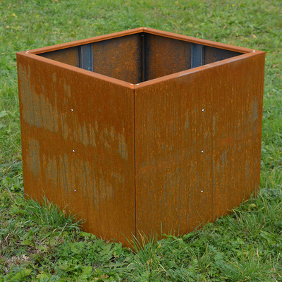 El laser al aire libre de acero modificado para requisitos particulares del plantador del metal de Corten cortó desmontable