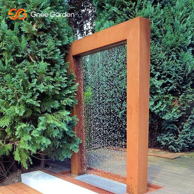 artículo de acero rústico decorativo grueso de la pared del agua de 3m m Corten