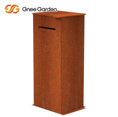 Función multi aherrumbrada de acero del metal de Corten de los muebles del paquete de la caja de acero al aire libre del descenso