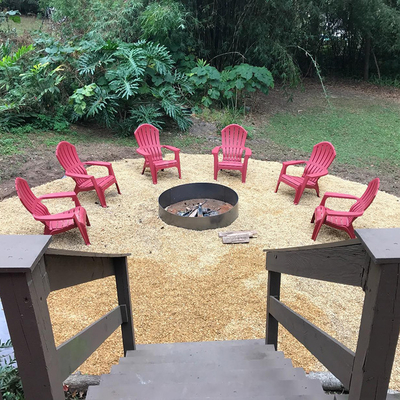 Madera de acero al aire libre de Pit Garden Round Fire Bowl del fuego de Corten que quema color negro