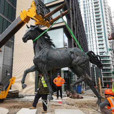 Estándar al aire libre decorativo de bronce gigante del TUV de la escultura del caballo del metal