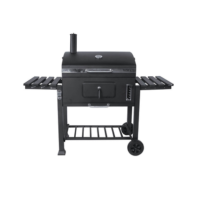 Parrilla de carbón para exteriores con mesas laterales Sistema de rejilla en parrilla Parrillas de carbón Parrillas para cocinar al aire libre Parrillas para cocinar al aire libre