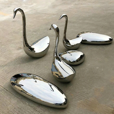 Decoración al aire libre de acero inoxidable duplicada tema animal de la escultura los 2m