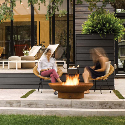 Nuevo hoyo del fuego de Rusty Corten Steel Metal Camping del diseño