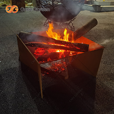 Hoyo plegable del fuego del nuevo del diseño de Corten modelo de acero del metal