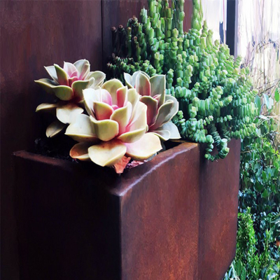 Nuevas macetas de acero al aire libre tácticas de Corten de la caja de ventana del plantador de Corten