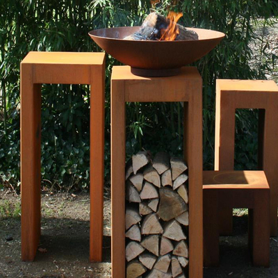 Hoyo al aire libre del fuego de la estufa del jardín del patio trasero del patio