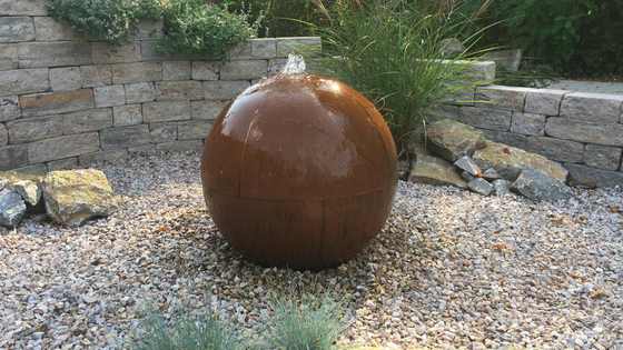 Característica de acero modificada para requisitos particulares del agua de Corten de la cascada de la decoración de los jardines