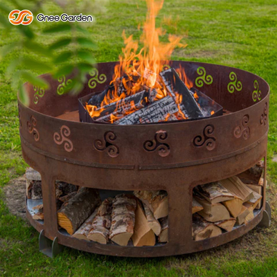 El hoyo de acero del fuego de Corten de la hoguera compacta 3 milímetros para disfruta de la prueba del tiempo de la vida