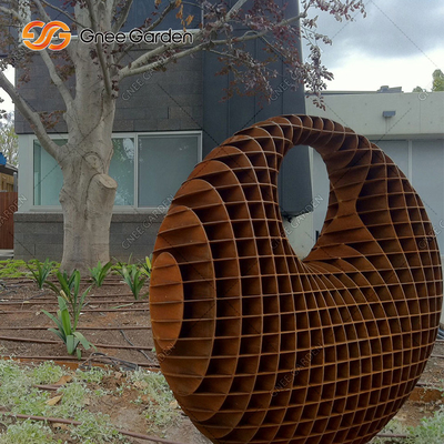 Escultura de acero de Corten del extracto moderno 5.0-8.0m m al aire libre grande de la escultura de bronce