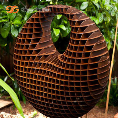 Escultura de acero de Corten del extracto moderno 5.0-8.0m m al aire libre grande de la escultura de bronce