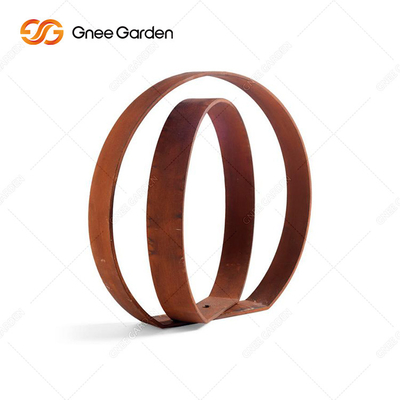 Ilustraciones de acero el 175cm modernas al aire libre grandes de la escultura de Corten con las curvas lisas