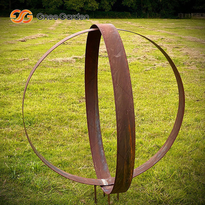 Ilustraciones de acero el 175cm modernas al aire libre grandes de la escultura de Corten con las curvas lisas