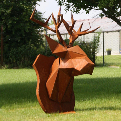 Las estatuas de bronce al aire libre modernas del SGS TUV Corten broncean las estatuas de la yarda el 175cm