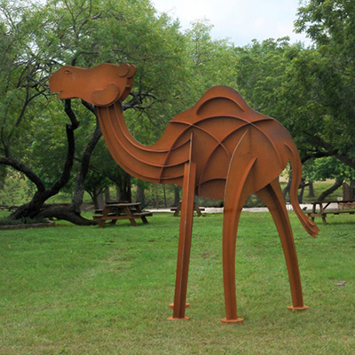 Las estatuas de bronce al aire libre modernas del SGS TUV Corten broncean las estatuas de la yarda el 175cm