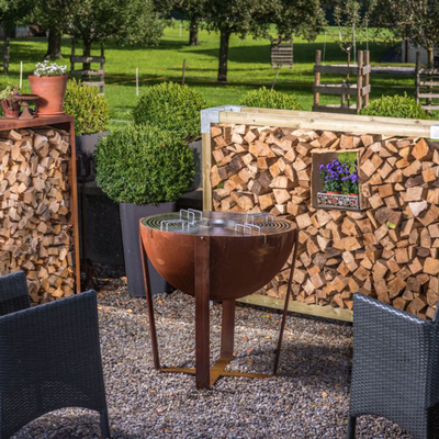 Hoyo de acero clásico de Pit Bbq Ring Bbq Fire del fuego del diámetro 1000m m Corten a prueba de herrumbre