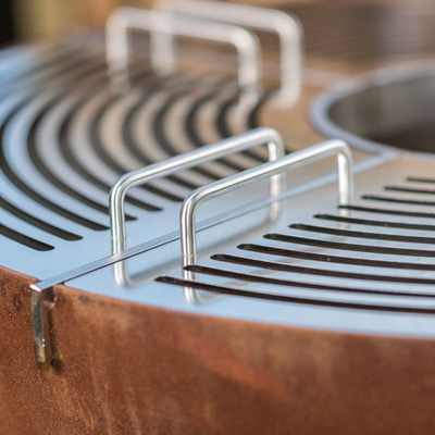 Hoyo de acero clásico de Pit Bbq Ring Bbq Fire del fuego del diámetro 1000m m Corten a prueba de herrumbre
